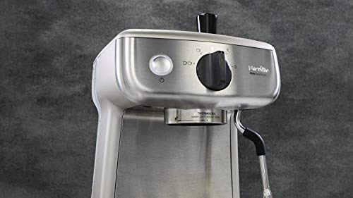 Breville Mini VCF125X - Barista máquina de café expreso, totalmente automática con espumador de leche al vapor y bomba italiana de 15 bares