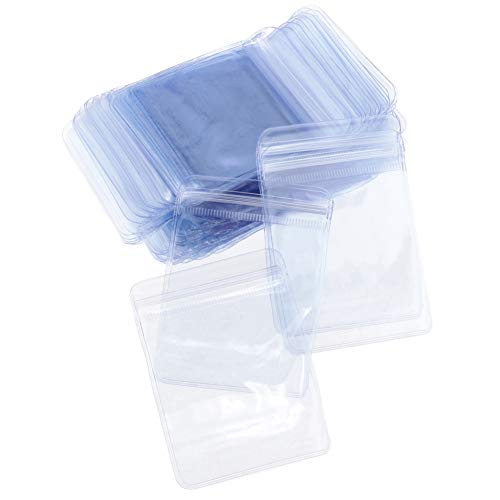 BUERJIAA Bolso Ziplock de 100 piezas con cierre de polietileno Bolsa de baratijas de joyería 3 tamaños disponibles Sello