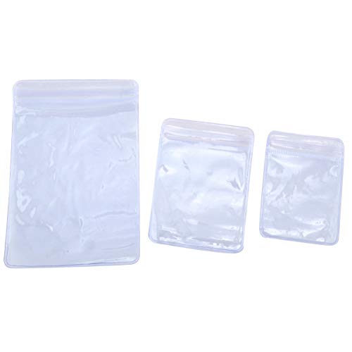 BUERJIAA Bolso Ziplock de 100 piezas con cierre de polietileno Bolsa de baratijas de joyería 3 tamaños disponibles Sello