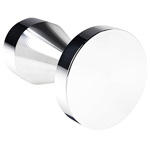 Caf¨¦ Sabotaje m¨¢quinas, Di¨¢metro 51mm Dland Grip inoxidable Base Plana Acero manija Frijol Barista Espresso Sabotaje Cocina presi¨®n Accesorios