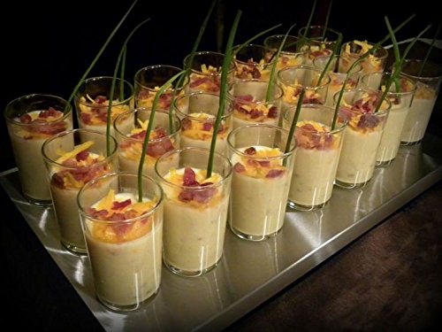 Caja de 12 x Cristal para aperitivos cóctel de frutas cuencos de postre de vasos de chupito