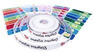 CAJA REGALO de etiquetas personalizadas. INCLUYE código para personalizar y recibir las etiquetas. Etiquetas termoadhesivas y adhesivas para marcar ropa y objetos.