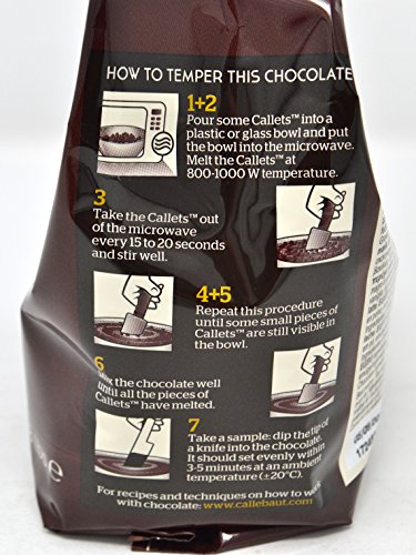 Callebaut N° 70-30-38 (70,5%) - Cobertura de Chocolate Negro Belga - Finest Belgian Dark Chocolate (Callets) 400g