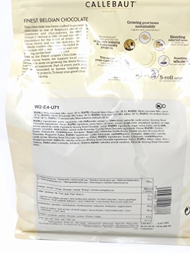 Callebaut N° W2 (28%) - Chocolate Blanco Belga - Finest Belgian White Chocolate (Callets) 2,5kg