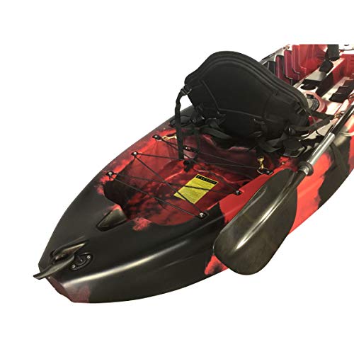 Cambridge Kayaks ES, Zander Rojo Y Negro Solo Kayak DE Pesca Y Paseo, RIGIDO,