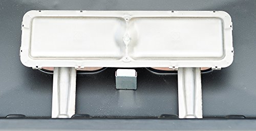 Campingaz Xpert 100 L Plus Rocky Barbacoa Gas para Piedra Volcanica, BBQ gas con 2 quemadores, 7.1kW de potencia, 2 Parrillas de acero cromado, 2 mesas laterales y rocas de lava