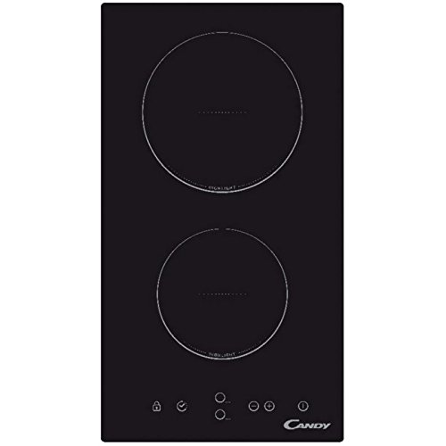 Candy CDH30 Encimera Vitrocerámica Dominó Integrada, 30 cm, 2 zonas de cocción, 3000 W