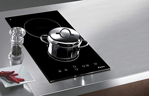 Candy CDI30 Placa inducción 2 fuegos, 30cm ancho, 3500W, Táctil, Eléctrica, Negra