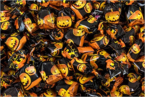 Caramelo Halloween La Asturiana - Surtido de caramelo duro con diversos sabores, para fiestas temáticas de Halloween, bolsa 1 kilo, sin gluten