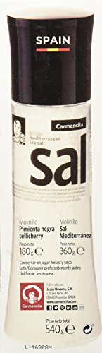 Carmencita Molinillos de Sal y Pimienta Negra - 1 paquete