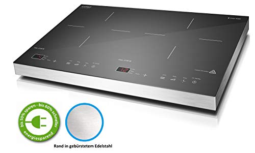 Caso S-Line 3500 - Placa de inducción portátil de dos fuegos