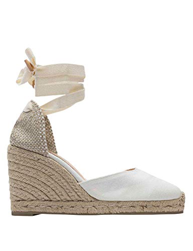Castañer CARINA/8/001, Alpargatas Mujeres, White (Blanco 200), 39 EU