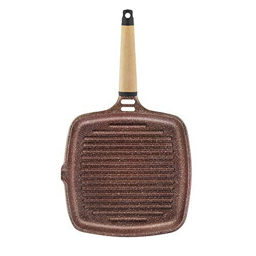 Castey - Grill Inducción Terracota Mango Cedro 27X27 cm