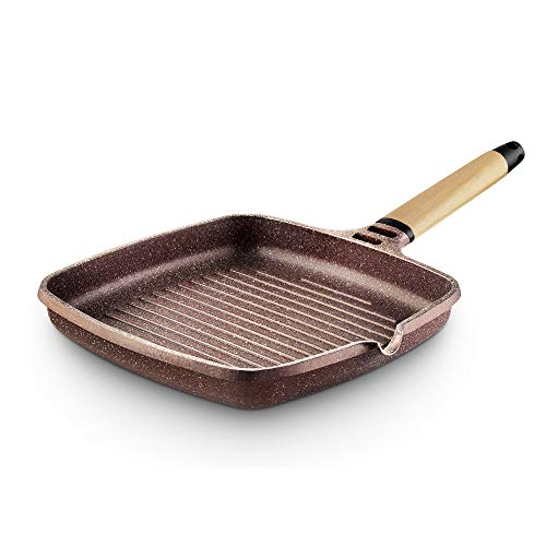 Castey - Grill Inducción Terracota Mango Cedro 27X27 cm