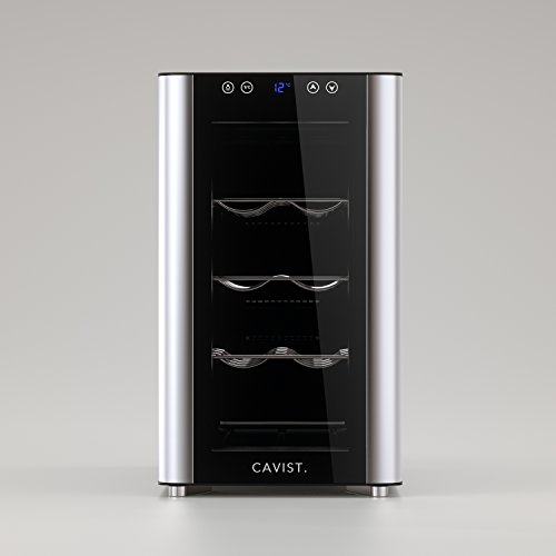 Cavist Cavist.8 Cavist8 Vinoteca 8 Botellas, 25 Litros, Ultra Silenciosa, Acero Inoxidable, Plateado