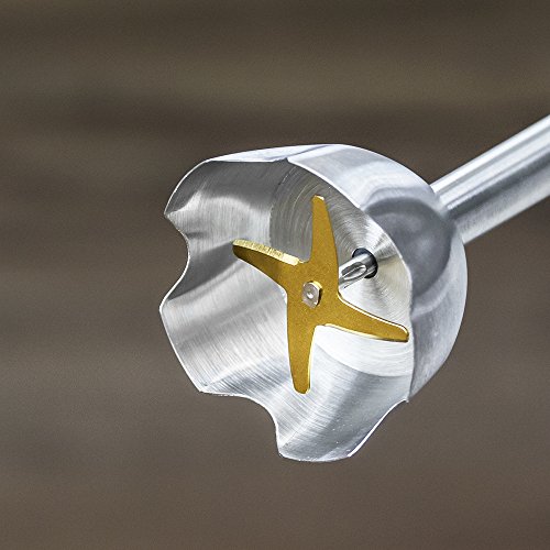 Cecotec PowerGear 1500 Pro - Batidora de Mano Acero Inoxidable/Silicona Softtouch, 21 Velocidades y Turbo, X-Blades: Cuchilla de 4 Hojas