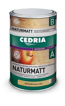 CEDRIA BARNIZ NATURMATT 4 litros (Uso alimentario)
