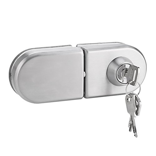 Cerradura de seguridad, Cerradura para puerta de cristal, Cerradura de seguridad antirrobo de la puerta de cristal del acero inoxidable 10~12mm con las llaves Abra/cierre el uso casero del cuarto