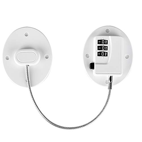 Cerradura para frigorífico Jsdoin con contraseña digital para nevera, cerradura para armarios de seguridad para niños, mini 3 m, adhesivo de seguridad para niños, cerradura para puerta de congelador