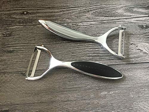 CHANG Pelador Profesional, pelador de aleación de Zinc Verduras y Frutas, Inoxidable Muy aguda y Duradera, Cortadora Peeler en Forma de Y, Peladora de Patata y verdura de Fruta (2 Piezas)