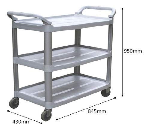 chiner - Carro de Servicio Multiusos Gris para Transporte.