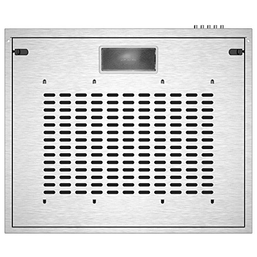 CIARRA Campana Extractora Decorativa 60cm 220m³/h 100W - 3 Velocidades de Extracción - Evacuación al Exterior y Recirculación Interna por Filtro de Carbón CBCS6903 - Acero Inoxidable Plata