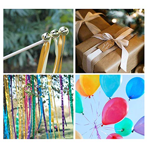 Cinta de Raso Satén 20mm x 22m Cinta de Organza 6 Colores Cinta para manualidades/Embalaje/Fiesta/Decoración/ Dodas/ Cuerda de Globos