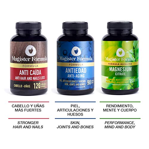 Citrato de Magnesio 2400mg | Efecto Alcalino | Alta Dosis de Magnesio Elemental Puro | 375mg de Biodisponibilidad | Suplemento 180 Cápsulas | Más Oxígeno y Energía | Reduce Cansancio y Mejora el Sueño