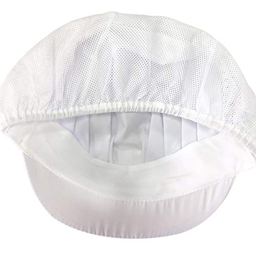 Cityelf Gorro de Cocinero Ajustable Sombrero para cocinar y restaurante Gorra para trabajo patissier cocina red de sombrero Mujer blanco (blanco 3)
