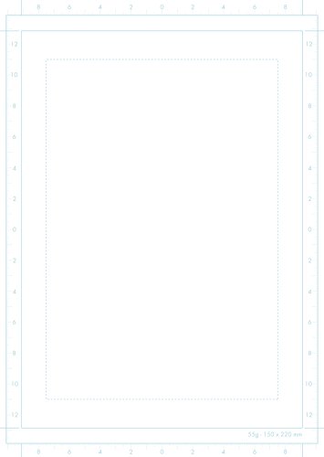 Clairefontaine Bloc de guión gráfico para Manga Marco Simple, Color Blanco, A4, 55 g