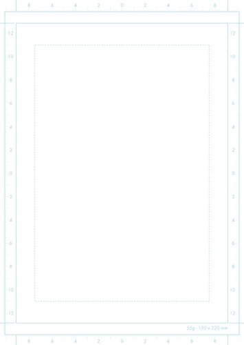 Clairefontaine Bloc de guión gráfico para Manga Marco Simple, Color Blanco, A4, 55 g