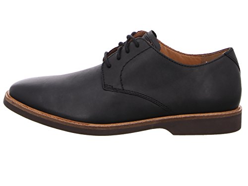 Clarks Atticus Lace, Zapatos de Cordones Derby para Hombre, Negro (Black Leather), 41.5 EU