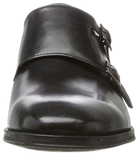 Clarks Gilman Step, Mocasines para Hombre, Negro (Black Leather), 43 EU