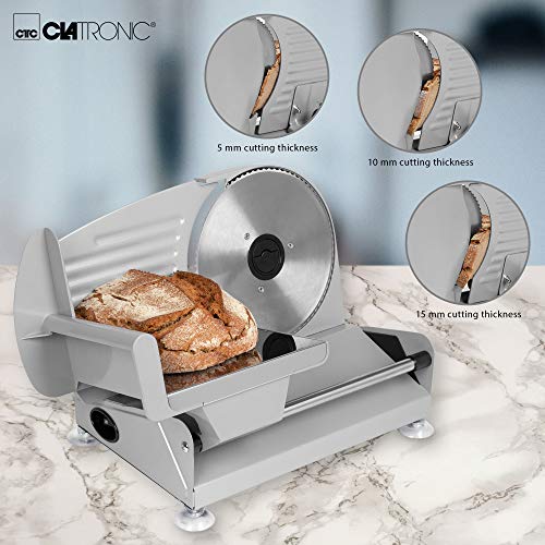 Clatronic MA 3585 Cortafiambres, 150 W, Acero Inoxidable, Plateado