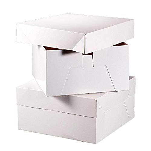 Club verde pastel cuadrado caja, color blanco, 330 x 330 x 152 mm