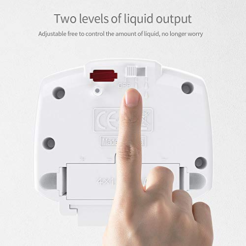 Cofemy Dispensador de jabón de Pared para baño 700ml, dispensador de jabón con detección automática montado en la Pared para jabón líquido, desinfectante para Manos, Gel de baño, baño, Cocina
