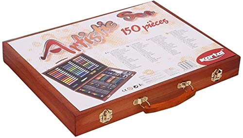 Colorear conjunto del arte de la pintura Kits Niños Artes acuarela herramienta Pincel de dibujo recargable agua Plumas Acuarela Pintura Conjunto de lápiz y Tableros Doodle del garabato (Color: Marrón,