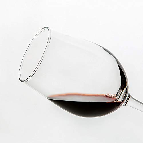 Copas de vino multiusos [juego de 8, 12 onzas] sin plomo, clásico