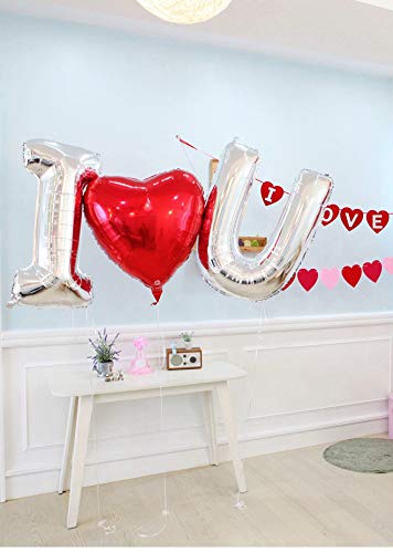 Cotigo-Globo Letra Foil Color Plata para Fiestas de Cumpleaños 40cm (B)