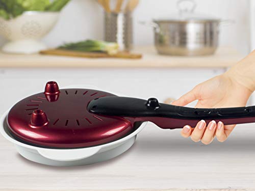 Crepera eléctrica para crepes, tortillas, crespellas y encrespamiento, Placa de 20 cm, accessorios incluido, 800 watt