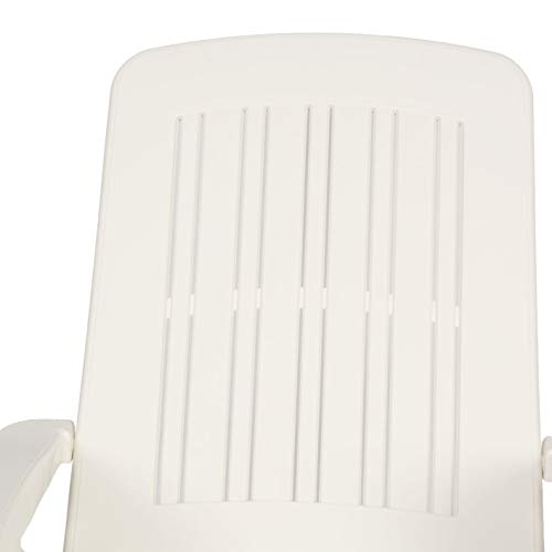 CREVICOSTA QUALITY MARK MARCAS DE CALIDAD Tumbona Cancun Blanca Resina RECICLABLE.