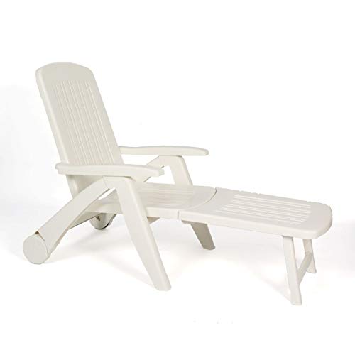 CREVICOSTA QUALITY MARK MARCAS DE CALIDAD Tumbona Cancun Blanca Resina RECICLABLE.