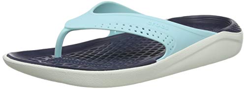 Crocs Literide Flip, Chanclas Unisex Adulto, Azul (Ice Blue/Almost White 4kp), 41/42 EU