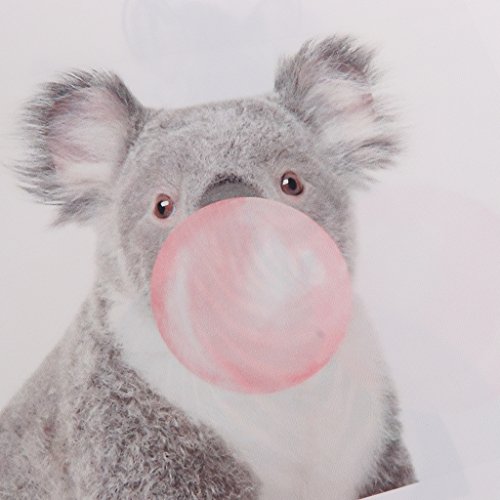 Cuadro De La Pared De La Pintura Al óleo De La Lona De 4 Paneles Cuadro del Arte De La Decoración - Chicle del Soplo Animal - B, 30cmx40cm