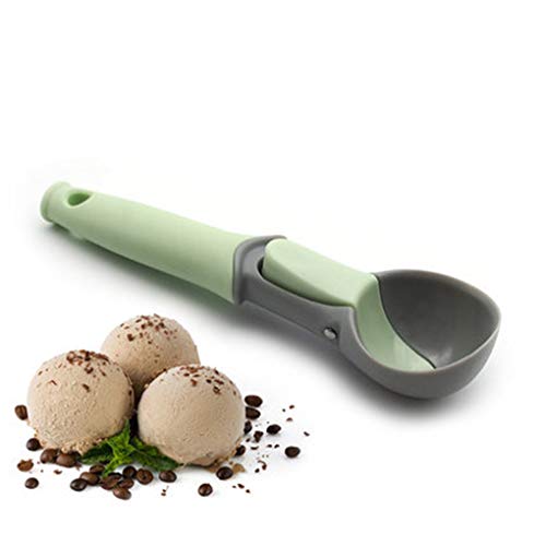 Cucharada del helado de melón bola cuchara en forma de bola de carne cucharadas de frutas gatillo cuchara galletas Masa Scooper la bola de carne herramienta del fabricante de cocina Postre