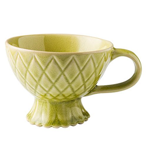 Cup 123 Vasos para té y café Vaso de Copa en Forma de piña 10 oz Taza de Porcelana Anti-Caliente Taza de café con Leche Taza de cerámica Taza de Agua Taza de Helado (Size : 11.7cm*9cm)