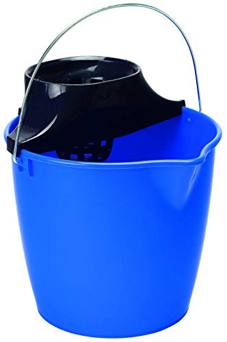 Curver - Cubo de Fregona con Escurridor 15L. Gaviota - Asa Metálica - Color Azul