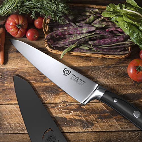 DALSTRONG Cuchillo de chef – Serie Gladiator – acero alemán de alto carbono – espiga completa