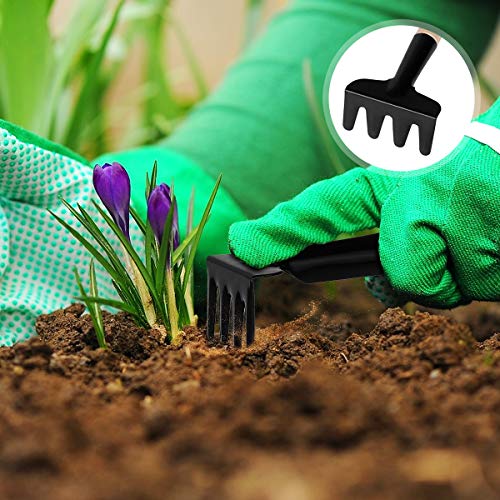 Danolt de 7 Piezas Juego de Herramientas de jardín, Mini Herramientas de jardinería manuales para plántulas, Bonsai, suculentas, Hierbas, siembra, Cultivo en Invernadero.
