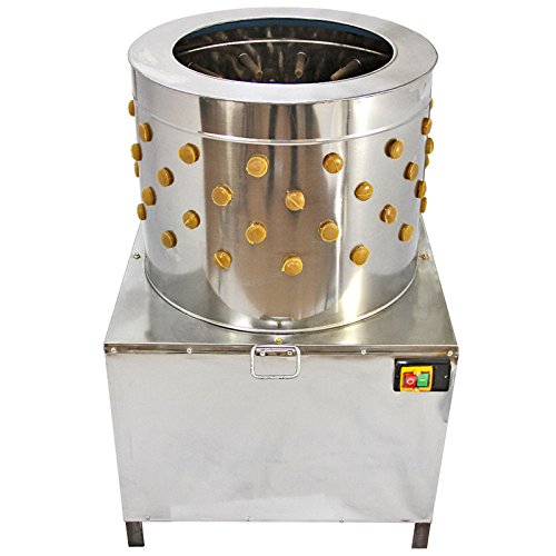 DCHOUSE Desplumador de aves de corral desplumador de pollos Máquina de desplumador de pollos de pavo 50cm Acero inoxidable 1500W